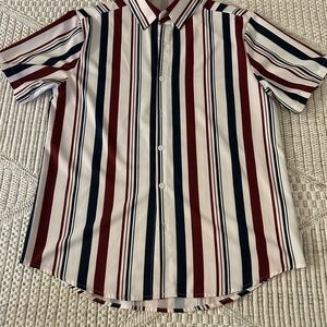 Striped Short Sleeve Men's Shirt